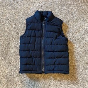 Old Navy Quilted Vest- Navy- 18M-24m